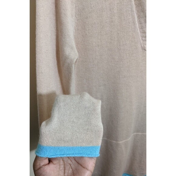 Fresh Produce Women Sweater Tunic Hi-Lo Knit Hooded V-Neck M/L - Picture 8 of 10